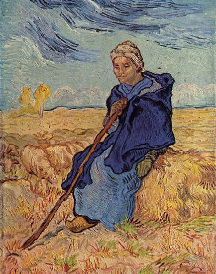Vincent Van Gogh Die Hirtin china oil painting image